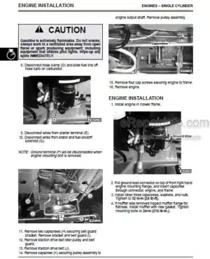 Photo 1 - JD Sabre 1438GS-2046HV Technical Manual Lawn And Garden Tractors TM1769