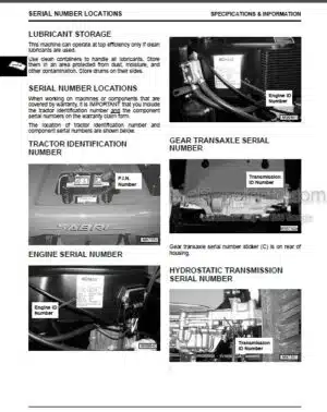 Photo 2 - JD Sabre 1948GV 1948HV 2148HV 2354HV 2554HV Technical Manual Yard And Garden Tractors TM1841