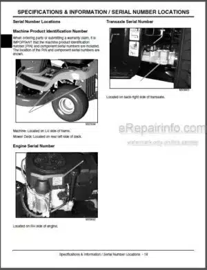 Photo 1 - JD Scotts L1642 L17.542 L2048 L2548 Technical Manual Lawn Tractors TM1949