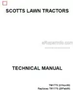Photo 5 - JD Scotts S1642 S1742 S2046 S2546 Limited Edition Technical Manual Lawn Tractors TM1776