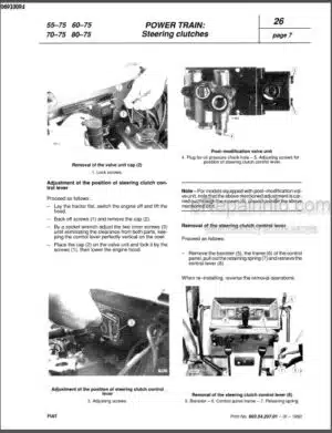 Photo 12 - Fiat 55-75 60-75 70-75 80-75 Workshop Manual Tractors 06910094