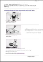 Photo 2 - John Deere 300D 310D 315D Repair Manual Backhoe Loader TM1497