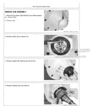 Photo 1 - John Deere 410B 410C 510B 510C Repair Manual Backhoe Loaders TM1469