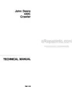 Photo 4 - John Deere 450C Repair Manual Crawler TM1102