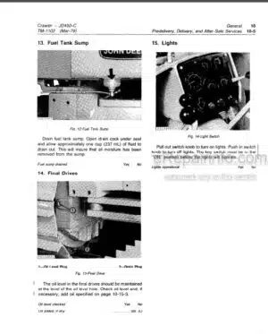 Photo 8 - John Deere JD310 Technical Manual Loader Backhoe TM1036