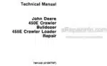 Photo 5 - John Deere 450E 455E Repair Manual Crawler Bulldozer Crawler Loader TM1330