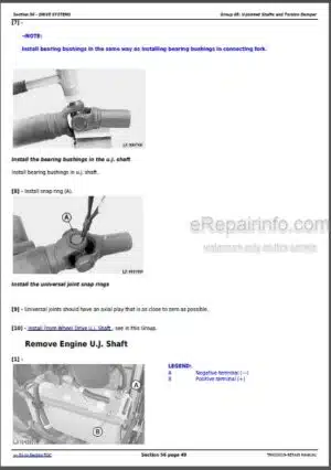 Photo 8 - John Deere 744E Repair Manual Loader TM1455
