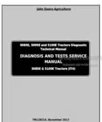 Photo 4 - John Deere 5085E 5095E 5411E Diagnosis And Tests Service Manual Tractors TM128219