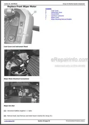 Photo 7 - John Deere 644-B Technical Repair Manual Loader TM1095