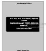 Photo 4 - John Deere 5215 5315 5415 5515 5515 High Crop Diagnosis And Tests Manual Tractors TM4856