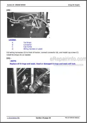 Photo 5 - John Deere 5225 5325 5425 5525 5625 5603 Repair Manual Tractors TM2187
