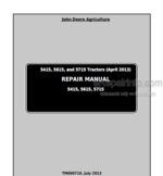Photo 4 - John Deere 5415 5615 5715 Repair Manual Tractors TM606719