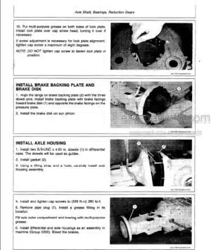 Photo 1 - John Deere 544C Repair Manual Loader TM1228