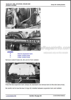 Photo 9 - John Deere 6100-6600 SE6100-SE6400 Repair Manual Tractors TM4493