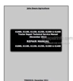 Photo 4 - John Deere 6100D 6110D 6115D 6125D 6130D 6140D Repair Manual Tractors TM605019