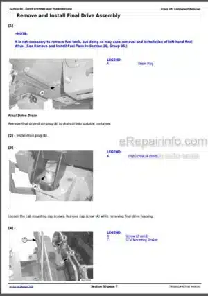 Photo 8 - John Deere JD302-A Technical Manual Backhoe Loader TM1090