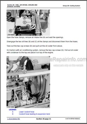 Photo 7 - John Deere JD302-A Technical Manual Backhoe Loader TM1090