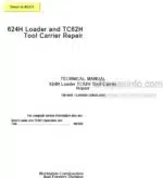 Photo 4 - John Deere 624H TC62H Repair Manual Loader Tool Carrier TM1640