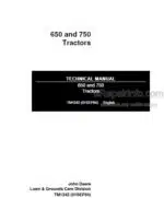 Photo 4 - John Deere 650 750 Repair Manual Tractors TM1242