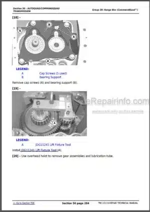 Photo 1 - John Deere 7200R 7215R 7230R 7260R 7280R Repair Manual Tractors TM110119