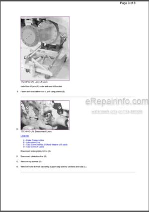 Photo 3 - John Deere 744E Repair Manual Loader TM1455