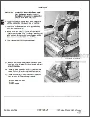 Photo 2 - John Deere 750C 850C 750C Series II 850C Series II Repair Manual Crawler Dozer TM1589