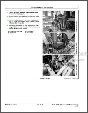 Photo 3 - John Deere 7630 7730 7830 7930 Repair Manual Tractors TM2266