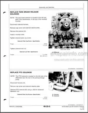 Photo 7 - John Deere Select Series X500 X520 X530 X534 X540 Diagnostic And Repair Manual Tractors TM2309