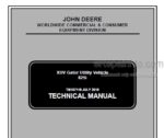 Photo 3 - John Deere 852i XUV Repair Manual Gator Utility Vehicle TM107119
