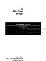 Photo 4 - John Deere 90 Repair Manual Skid-Steer Loader TM1205