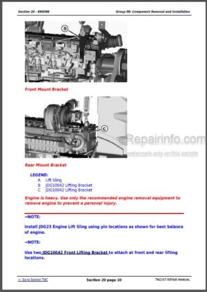 Photo 8 - John Deere 5415 5415N 5415H 5615 5615HC 5715 5715HC Repair Manual Tractors TM6019