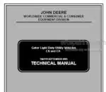 Photo 5 - John Deere CS CX Repair Manual Gator Light Duty Utility Vehicles TM2119