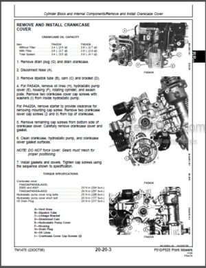 Photo 7 - John Deere 9400 9500 9600 Repair Manual Combines TM1401
