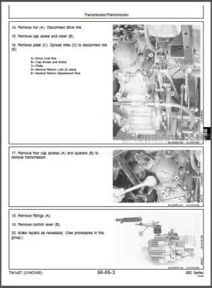 Photo 7 - John Deere Gator HPX 4x2 4x4 Technical Manual Utility Vehicle TM2195