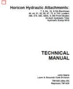 Photo 4 - John Deere Horicon Repair Manual Hydraulic Attachments TM1593