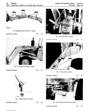 Photo 4 - John Deere JD300-B Technical Manual Loader And Backhoe Loader TM1087