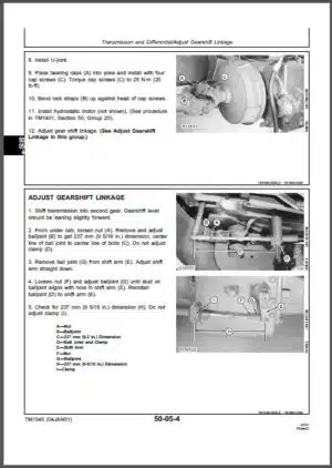 Photo 3 - John Deere SideHill 9500 Operation And Tests Manual Combine TM1545