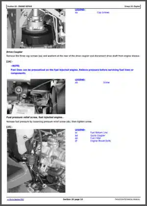Photo 6 - John Deere X710 X730 X734 X738 X739 Diagnostic And Repair Technical Manual TM142319