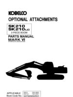 Photo 3 - Kobelco Mark VI SK210 SK210LC Parts Manual Hydraulic Excavator Attachments S3YN03202ZE01