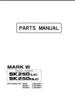Photo 3 - Kobelco Mark VI SK250LC SK250NLC Parts Manual Hydraulic Excavator S3LQ00002ZE05