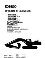 Photo 3 - Kobelco Mark VI SK450-6 SK450LC-6 SK480-6 SK480LC-6 Parts Manual Hydraulic Excavator Attachments S3LS01604ZE02