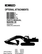 Photo 3 - Kobelco Mark VI SK450-6 To SK480LC-6S Parts Manual Hydraulic Excavator Attachment S3LS01606ZE01