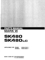 Photo 3 - Kobelco Mark VI SK480 SK480LC Parts Manual Hydraulic Excavator S3LS00003ZE04