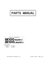 Photo 3 - Kobelco Mark V SK100 Mark V SK100L Parts Manual Hydraulic Excavator S3YW1514