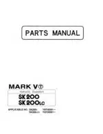 Photo 3 - Kobelco Mark V SK200 SK200LC Parts Manual Hydraulic Excavator S3YN1520 2