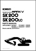 Photo 3 - Kobelco Mark V SK200 SK200LC Parts Manual Hydraulic Excavator S3YN1521 4