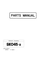 Photo 3 - Kobelco SK045-2 Parts Manual Hydraulic Excavator S4PY1008