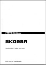 Photo 3 - Kobelco SK09SR Parts Manual Hydraulic Excavator S3PA00003ZE01