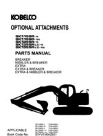 Photo 3 - Kobelco SK115SR-1E SK115SR-1ES SK135SR-1E To SK135SRLC-1ES Parts Manual Hydraulic Excavator Attachments S3YV01804ZE01