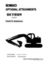 Photo 3 - Kobelco SK115SR Parts Manual Hydraulic Excavator Attachments S3YV03402ZE01